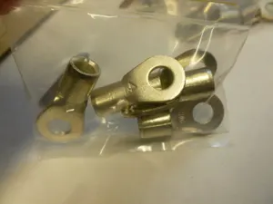 (5) Electrical 16-56-W BATTERY TERMINALS 4 GA. x 5/16 Stud Size (Crimp /Solder)